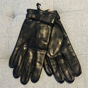NWT Men’s Black Leather Thinsulate Gloves Size L